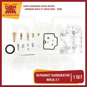Repairkit Karburator Ninja 2T (TOKAIDO) Carburator Repair Kit Parkit Spuyer Karbu Assy Kawasaki
