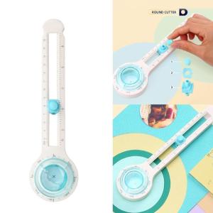 Xoay giấy tròn tông đơ Bàn cắt giấy tròn đa chức năng dụng cụ làm sổ lưu niệm cho giấy phiếu giảm giá nhãn thẻ ảnh