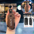 Remote Key Case Key Holder Metal Key Fob Shell Keychain For Kia K3 K5 Carens Carnival 2024 Cerato 2020 Sportage Seltos 2024. 