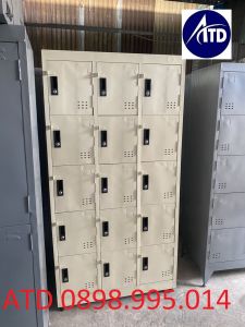 Tủ sắt locker nhiều ngăn có chìa khóa riêng cho nhân viên đựng đồ giá rẻ tại xưởng giao hàng tận nới bảo hành 12 tháng