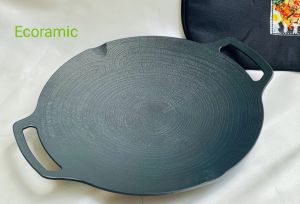 CHẢO ĐÁ NƯỚNG CAO CẤP ECORAMIC - 33CM ĐÁY THƯỜNG [ 36 CM ĐÁYTỪ ]Tặng Kèm 1 Túi Đựng Chảo
