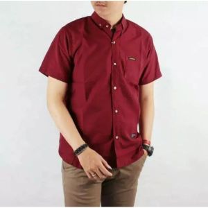 KEMEJA POLOS-KEMEJA PRIA LENGAN PENDEK KEMEJA PRIA DISTRO HEM PRIA POLOS