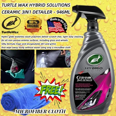 (100% ORIGINAL TURTLE WAX) Turtle Wax Hybrid Solutions Ceramic 3IN1 Detailer - 946ML
