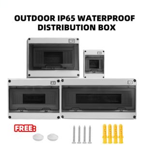 【 In Stock Shipping 】IP65 Outdoor Waterproof Electrical Distribution Box 2 3 5 8 12 15 18 24 Ways MCB Switch Meter PC Plastic Junction Wire Box