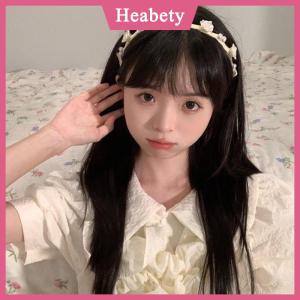 Heabety Phụ Nữ Thanh Lịch Rose Vine Headband Tóc Phụ Kiện Mũ Cô Gái Cổ Điển Kim Loại Hoa Ngọc Trai Màu Đỏ Hoa Hồng Trắng Tiara Hairbands