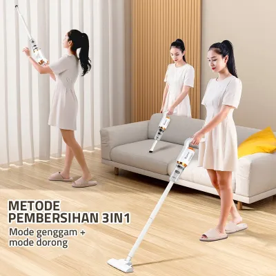 Vacuum Cleaner 2034 - Penyedot Debu Portable Cordless Multifungsi Hisap Tungau Mobil/Rumah 5 in 1