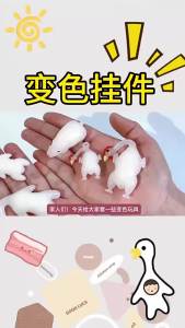 {SG Local} Color-Changing Roasted Duck Toy Temperature Sensitive Color Changing Under Sunlight