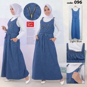 Dilana Setelan Overall Wanita XL Jumbo Jumpsuit Wanita Hijab - Overall Dress Jeans Terbaru