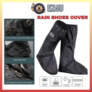 [EZ4U] Rain Shoes Kasut Hujan Getah Waterproof Motorcycle Bike Footwear Rainproof
