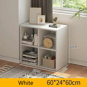 Bookshelf Wooden Multipurpose Rack Rak Buku Rack Cabinet Rack Storage Utility Shelf Wood Shelf Rack DIY Utility Shelf