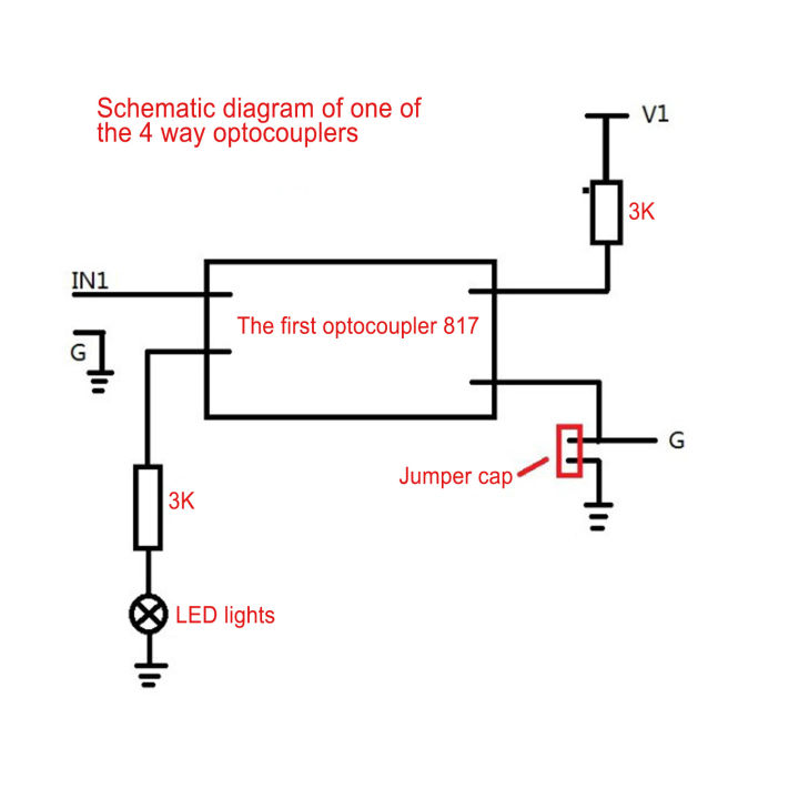 Optocoupler Isolation Board Simultaneous Control Different Voltages 36 Circuit Diagram