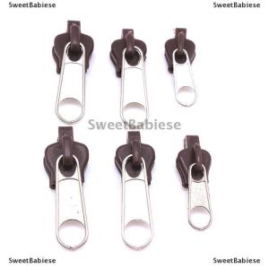 [COD] SweetBabiese 6ชิ้นซิปอเนกประสงค์แบบทันทีชุดซ่อมซิปเปลี่ยนซิปสำหรับเย็บ DIY
