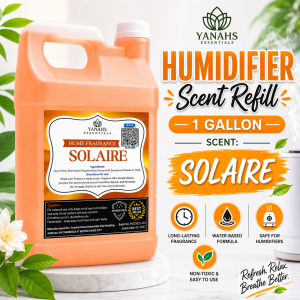 1 Gallon Solaire Water Based Scent Essential Oil Fragrance for Humidifier Air Freshener & Linen Spray