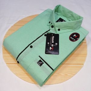 [PROMO] Baju Atasan Kemeja Pria Lengan Pendek Ukuran Jumbo M Sampai 4XL Motif List //Atasan Laki Laki Size Besar