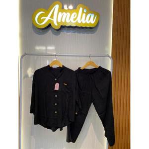 Setelan Wanita Polos Bahan Rayon Twill Premium/ One Set Terbaru