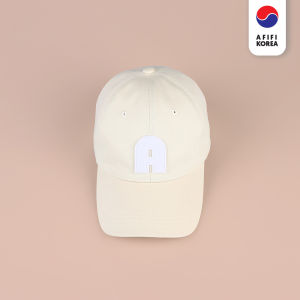AFIFI A Logo Cap Ivory