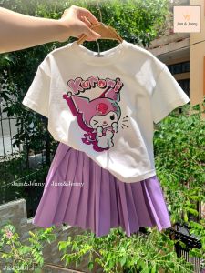 [HỎA TỐC] Set váy Melisa xếp ly cho bé gái 11-43kg in hình Kuromi Labubu Cinnamoroll Váy hè cho bé