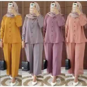 PROMO PAKET HEMAT 100 RIBU DAPAT 4 PCS SETELAN ANDIN TERBARU ONE SET WANITA DEWASA KEKINIAN