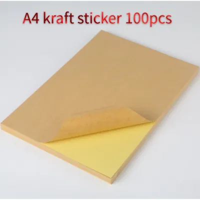 50/100 PCS A4 Sticker Paper Glossy/Matte PRINTABLE STICKER INKJET