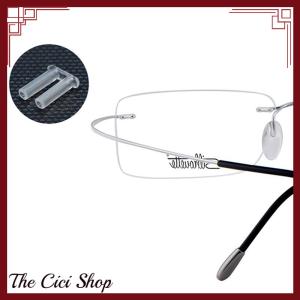 [The Cici Shop] 100Pcs Set Double Rubber Plug For Frameless Glasses Spare Buckle For Prescription Glass Glasses Equipment Accessories