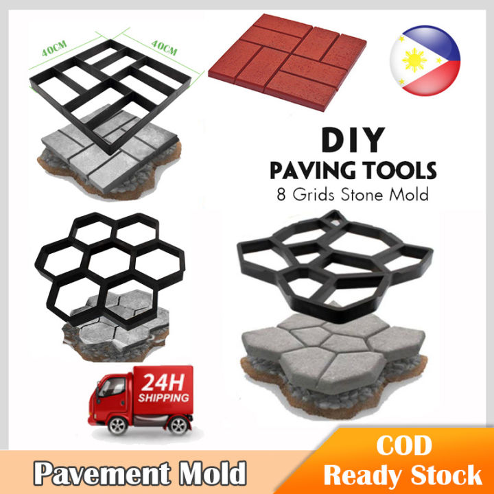 DIY Concrete Molds Cement Molder Paving Pathway Molder Stone Garden