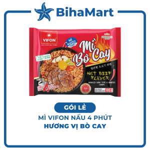 [GÓI LẺ] - VIFON - Mì Vifon nấu 4 phút hương vị Bò cay Mì Bò cay Vifon mì nấu Vifon bò cay Mì nấu bò cay Vifon (105g/gói)