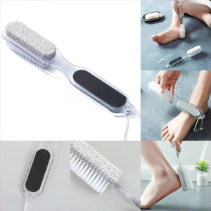 4 Sided Foot Scrubber Foot Brush Pumice Stone Rasp File Exfoliating Pedicure Nail Tool Remover Pedicure Tool Burang
