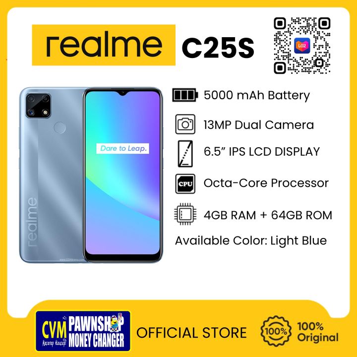 Realme C25S / 64gb Rom / 4gb Ram / 5000mah / Blue | Lazada PH