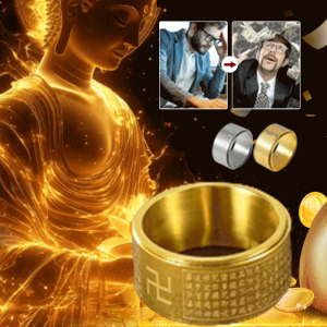 🌹Best Price🌹Rotating Lucky Ring/ National Trend Finely Carved Rotating Ring  Wear-Resistant and Durable Ring/ Buddha Element Guardian Ring/ Titanium Steel National Trend Ring for Men/ Fashion Accessories