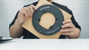 2026 RACEDUEL Carbon 110BCD Double Chainring for Shimano R7000 R8000 R9100 R7100 R8100 Road Bike Ultralight Chainwheel 50/34T 53/39T