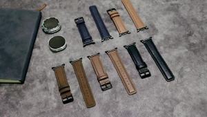 Leather Band Compatible with Samsung Galaxy Watch 8 40 44mm/ 8 Classic 46mm 2025 Grain Genuine Leather Replacement Strap for Men Women (Not for Galaxy Watch Ultra)