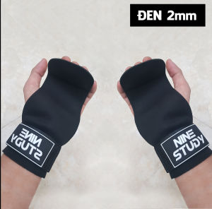 [1 Đôi] Găng tay tập Gym Kết hợp Dây kéo lưng NINE STUDY - Hỗ trợ Deadlift nâng tạ lên xà