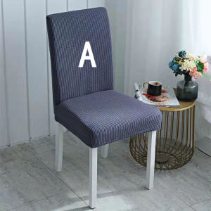 HomeYoung Diamond plaid pattern flannel Stretchy Chair Cover Slip covers Classic Modern Chair Protector Washable Removable Dining Room Seat Chair Covers Universal Fitting