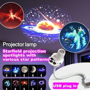 Projection Lamp Starry Sky Creative Night Light Bedroom Atmosphere Decorative Lamp For Kids/Star Projector Home/Relaxation/Unique Gift