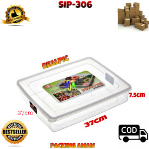 (BISA COD) PROMO Shinpo Donatsu SIP-306 Kotak Donat Tempat Roti Wadah Kue Sealware Segi