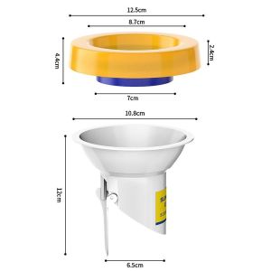Seal Gasket Closet Duduk 90-110mm Karet Kloset Duduk Toto Toilet Flange Ring Dengan Backflow Valve