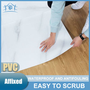 PVC Floor Design Sticker Bedroom Floor Sticker Self Adhesive 1 Piece 60X30cm Vinyl Floor Sticker Living Room Floor Sticker Waterproof Superglue Marble Design Floor Sticker Room Decor Bathroom Floor Sticker
