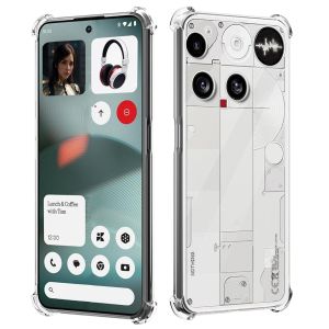 Four-Corners Shockproof TPU Case for Nothing Phone 3 (3) Protective Cover Transparent Back Shell Frame Fundas Coque