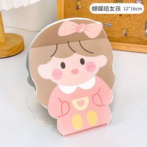 🔥SG LOCAL STOCK🔥Thickened Tulip Portable Mirror Folding Travel Makeup Mirror Dressing Mirror Table Cute Mirror Drop-Res