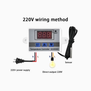XH-W3002 Multifunction Digital Temperature Controller DC12V 24V AC110/220V Thermostat Control Switch