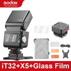 Godox IFlash IT32 Flashlight With Glass Film X5 TTL Wireless Magnetic Flash Trigger HSS Rotating Head Speedlite For C/N/S/F/O/L