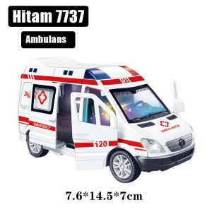 NODIA Inersia Suara Dan Lampu Anak Mobil Mainan Jeep Off -road Vehicle/Ambulans/Mobil Bisnis/Model Mobil Simulasi/pintu Bisa Terbuka