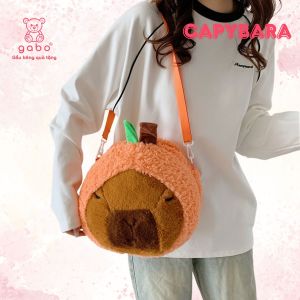 Balo gấᴜ Bông Capybara Balo Chuột Lang Ngoại Giao Ba lô Capybara Ba Lô Nhồi Bông Chú Chuột Đáng Yêu Túi Capybara