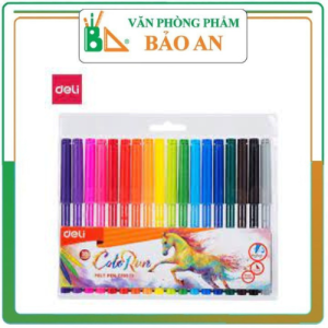 Bút Dạ 18 màu Deli C10013.  Sản phẩm dùng để tô vẽ các tác phẩm nghệ thuật.