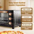 Saluyar KX3001 Oven Listrik Low Watt 33L/22L kualitas yang baik Pemanggang Kue Kontrol suhu independen. 