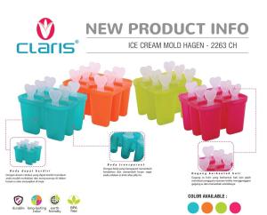 Claris Cetakan Es Krim Puding Lolipop bentuk Love 2263