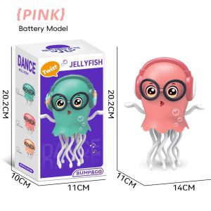 Dancing Octopus Toy Automatic Obstacle Avoidance Dancing Squid Toy With Music Funny Decompressio