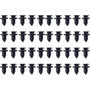 40PCS 8mm Plastic Fasteners Screws Universal Car Bumper Fender Rivets Car Fastener Push Pin Clips Auto Accessories