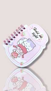 LUCKY CAT - MINI BINDER BOOK 4 WARNA | NOTEBOOK | BINDER NOTEBOOK LUCU | CARTOON DIARY | MINIBOOK | MEMO KECIL | BUKU MEMO LUCU | MEMO KARAKTER | MEMO MOTIF | BUKU MEMO KARTUN | MEMO AESTHETIC