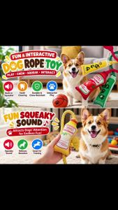 Pet plush toys plush sauces squeaky paper rope knots chew toys for cats and dogs